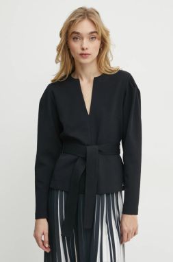 Blúzka Karl Lagerfeld dámska, čierna farba, jednofarebná, A1W20047
