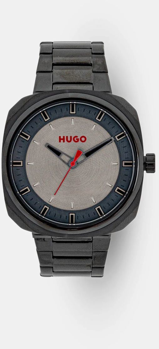 Hodinky HUGO pánske, čierna farba, 1530311
