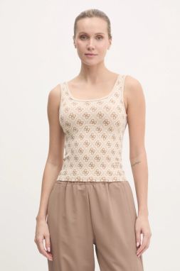 Top Guess AURLIE dámsky, béžová farba, V5RP04 Z3LF0
