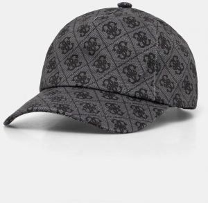 Bavlnená šiltovka Guess LONDON šedá farba, vzorovaná, AM9485 COT01