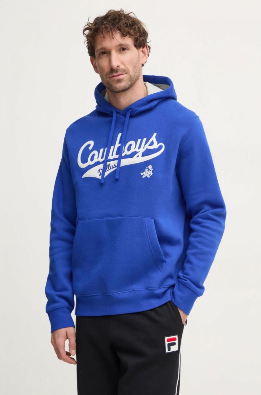 Mikina Nike Dallas Cowboys pánska, fialová farba, s kapucňou, s nášivkou, 2KDK-067P-V6Z-V7Q