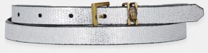 Kožený opasok Kurt Geiger London dámsky, strieborná farba, 3653963109
