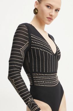 Body Marciano Guess KRISTAL dámske, čierna farba, s nášivkou, 5RGP02 6218A