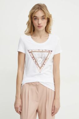 Tričko Guess dámske, biela farba, W5RI22 J1314