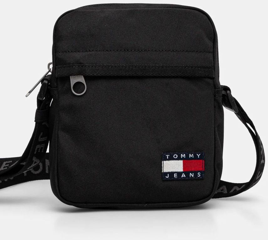 Malá taška Tommy Jeans čierna farba, AM0AM12903