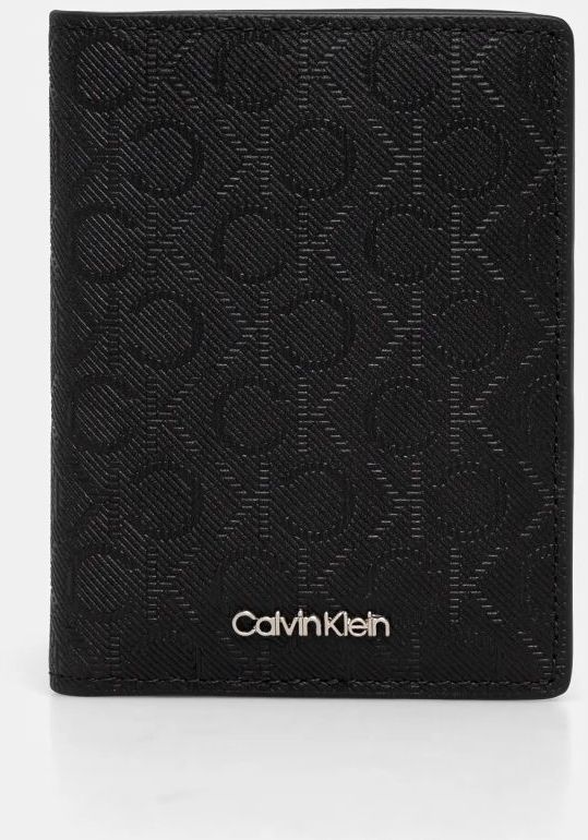 Peňaženka Calvin Klein pánska, čierna farba, K50K512686
