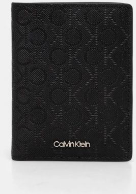 Peňaženka Calvin Klein pánska, čierna farba, K50K512686