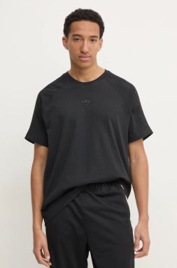 Bavlnené tričko adidas Originals Essential pánske, čierna farba, jednofarebné, JC9570