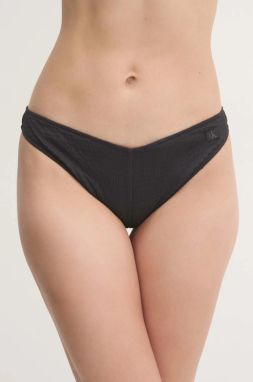 Brazílske plavkové nohavičky Calvin Klein čierna farba, KW0KW02729