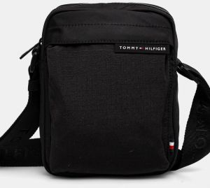 Malá taška Tommy Hilfiger čierna farba, AM0AM13297