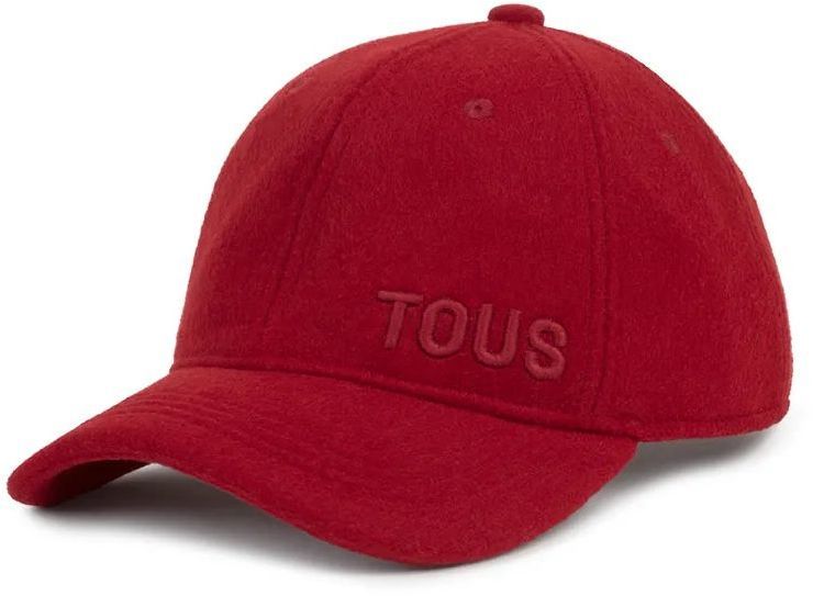 Vlnený šilt Tous TEXTIL červená farba, jednofarebná, 2002138517