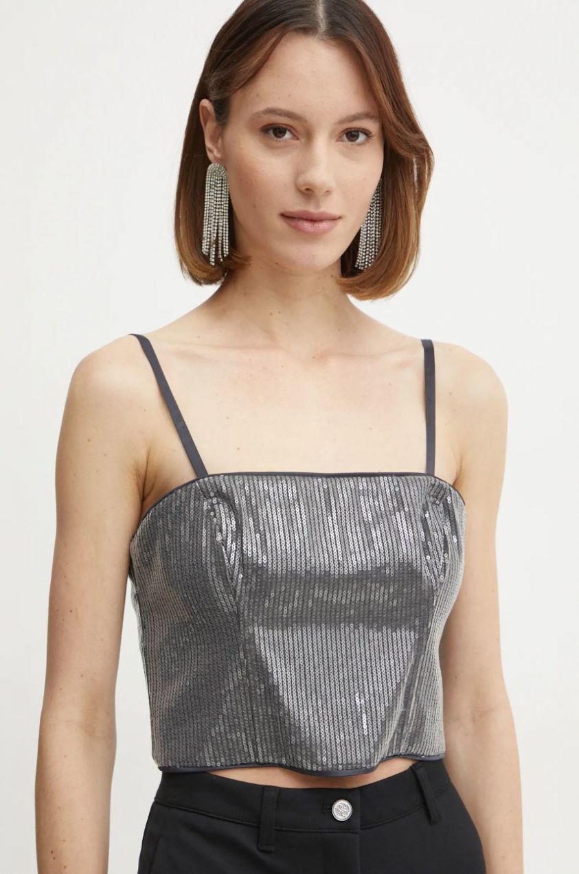 Top Guess CASSIA šedá farba, vzorovaná, W5RH0G WGX40