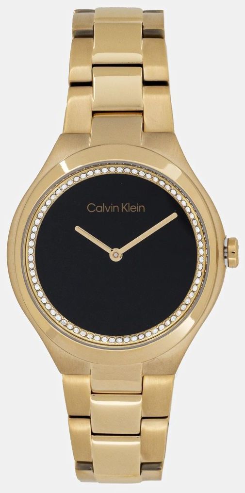 Hodinky Calvin Klein dámske, zlatá farba, 25200367