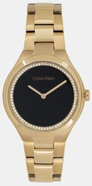 Hodinky Calvin Klein dámske, zlatá farba, 25200367