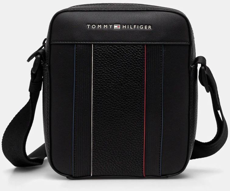 Malá taška Tommy Hilfiger čierna farba, AM0AM13300