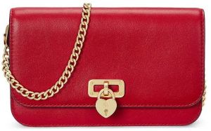 Kožená peňaženka Lauren Ralph Lauren dámsky, červená farba, 432962115