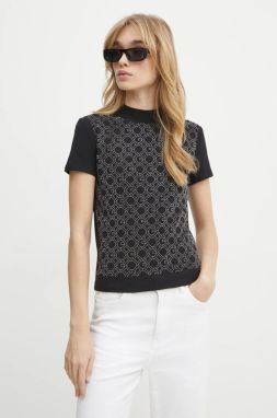 Tričko Guess dámske, čierna farba, W5RI15 J1314