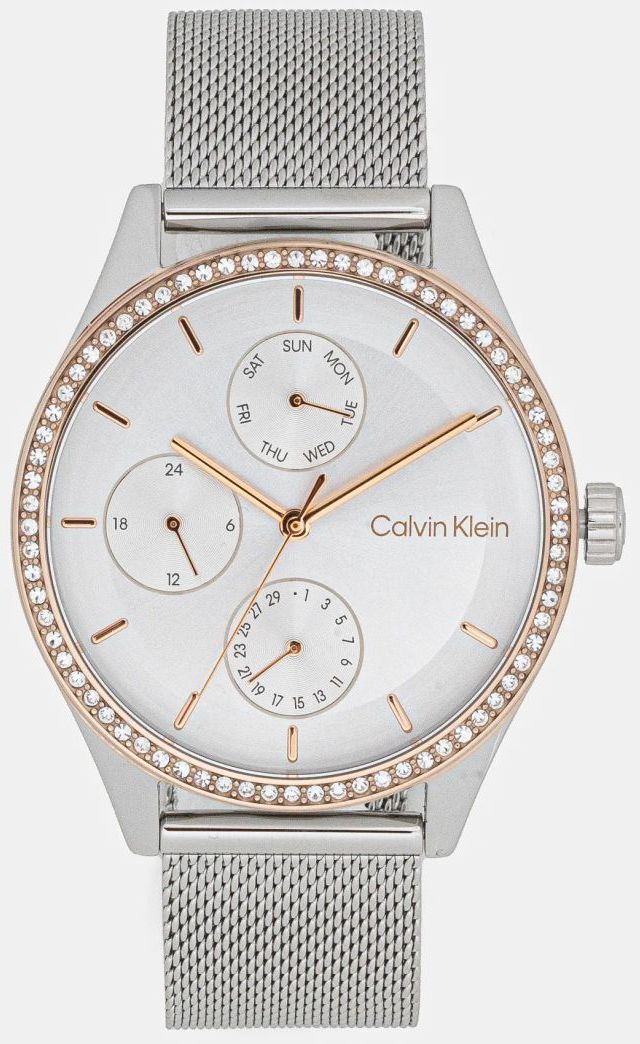Hodinky Calvin Klein dámske, strieborná farba, 25100010