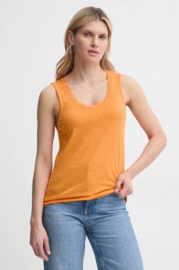 Top American Vintage dámsky, oranžová farba, JAC47VE25