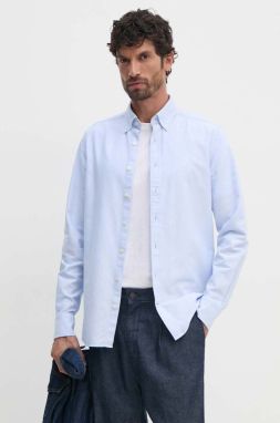 Bavlnená košeľa Hackett London pánska, slim, s golierom button-down, HM309361