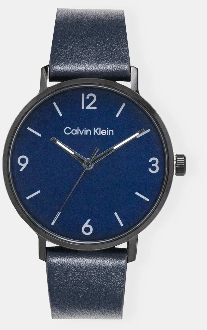 Hodinky Calvin Klein pánske, tmavomodrá farba, 25200436