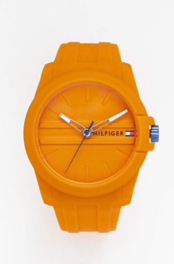 Hodinky Tommy Hilfiger pánske, oranžová farba, 1710597