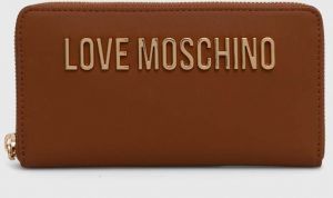 Peňaženka Love Moschino dámska, hnedá farba, JC5611PP1LKD0000