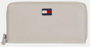 Peňaženka Tommy Jeans dámska, béžová farba, AW0AW16980
