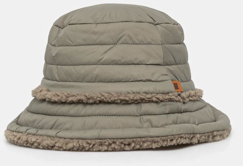 Obojstranný klobúk UGG zelená farba, 101018