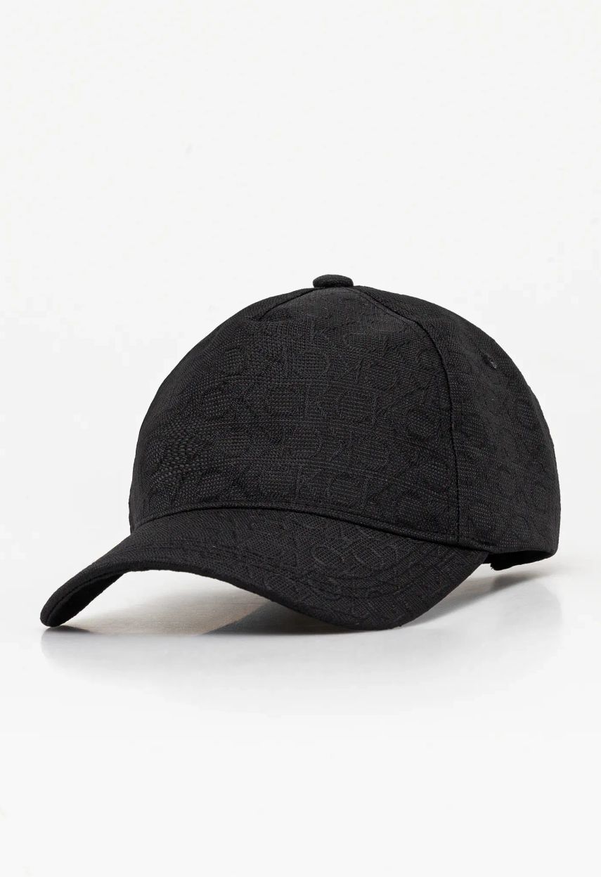 Šiltovka Calvin Klein čierna farba, vzorovaná, K60K612871