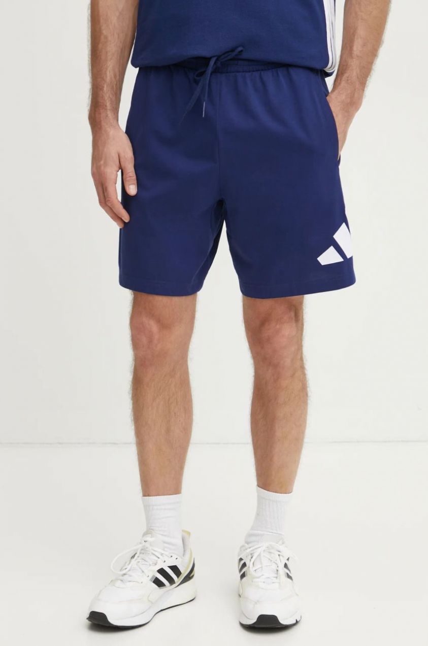 Šortky adidas Essentials pánske, tmavomodrá farba, IS6910