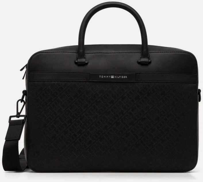 Taška Tommy Hilfiger čierna farba, AM0AM13104