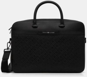 Taška Tommy Hilfiger čierna farba, AM0AM13104
