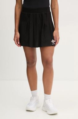 Sukňa Guess SUZANNE čierna farba, mini, áčkový strih, V5RD00 KCOK1