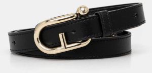 Kožený popruh na kabelku Furla čierna farba, WK00215 AX0733 O6000