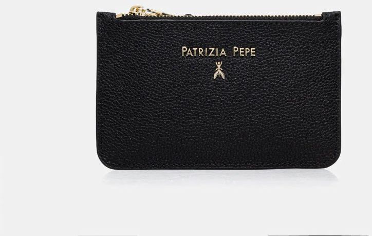 Kožená peňaženka Patrizia Pepe dámska, čierna farba, 8Q0026 L001