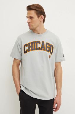 Bavlnené tričko Nike Chicago Bears pánske, šedá farba, s potlačou, 01AY-09D-7QV-NP1