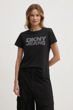 Tričko Dkny dámske, čierna farba, DJ4T1333