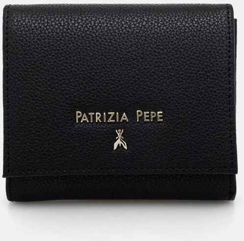 Kožená peňaženka Patrizia Pepe dámska, čierna farba, 8Q0024 L001