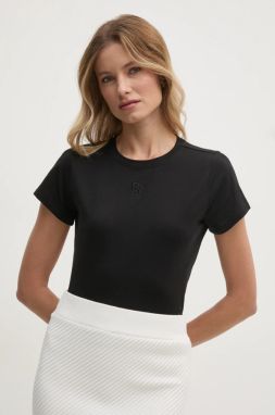 Tričko Dkny dámske, čierna farba, DJ4T1346