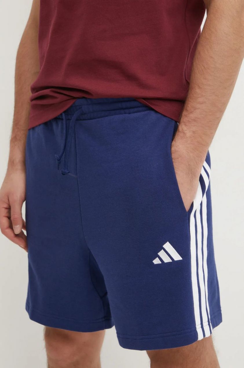 Šortky adidas Essentials pánske, tmavomodrá farba, JE6417