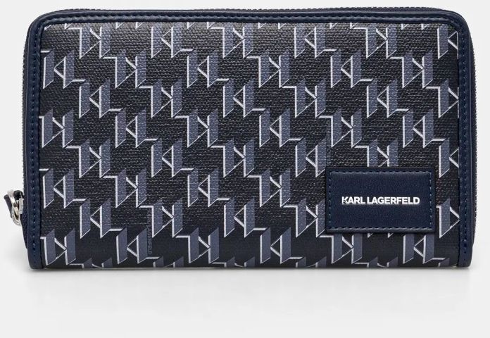Peňaženka Karl Lagerfeld dámska, tmavomodrá farba, A1W32072
