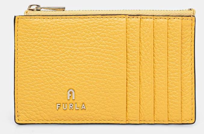 Kožená peňaženka Furla dámska, žltá farba, WP00310 HSF000 CRE00