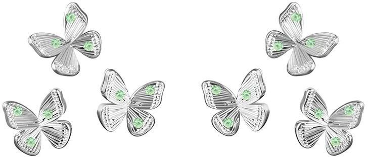 Postriebrené náušnice Lilou Papillon 235/7/KOL/NO1/3/SR
