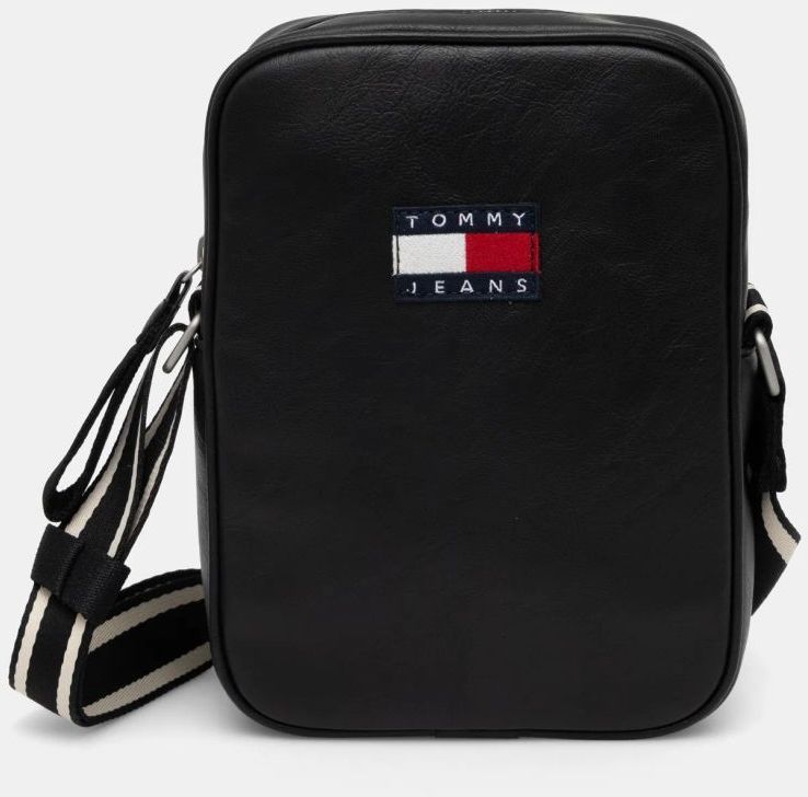 Malá taška Tommy Jeans čierna farba, AM0AM12898