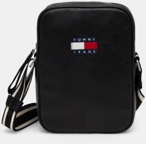 Malá taška Tommy Jeans čierna farba, AM0AM12898