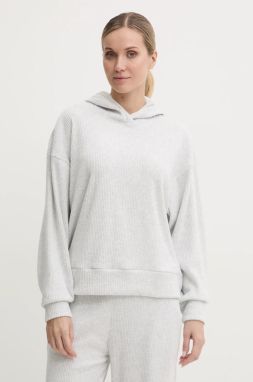 Mikina s kapucňou Abercrombie & Fitch šedá farba, s kapucňou, melanžová, KI152-4215
