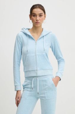 Mikina Juicy Couture dámska, s kapucňou, jednofarebná, JCAP176