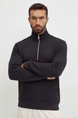 Mikina adidas Originals Essential pánska, čierna farba, jednofarebná, IW5807