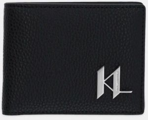 Kožená peňaženka Karl Lagerfeld K/PLAK pánska, čierna farba, A1M32019